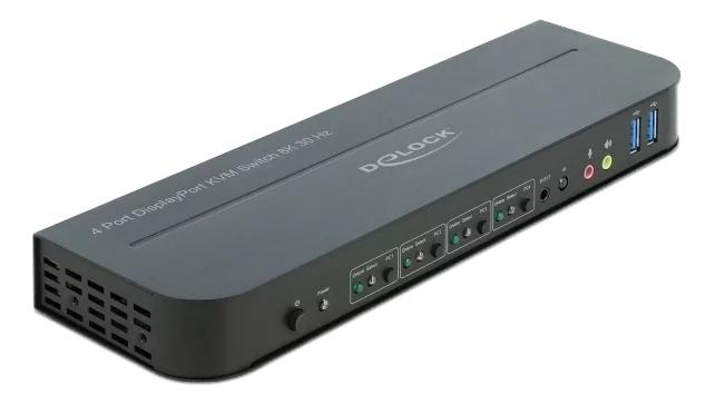 DeLOCK DisplayPort 1.4 KVM Switch 8K 30 Hz with USB 3.0 and Audio i gruppen COMPUTERTILBEHØR / Bærbare computere og tilbehør / Docking stationer hos TP E-commerce Nordic AB (C75517)