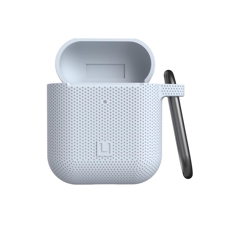 U by UAG Apple Airpods U DOT Case, Soft Blue i gruppen HJEMMEELEKTRONIK / Lyd & billede / Hovedtelefoner & Tilbehør / Tilbehør hos TP E-commerce Nordic AB (C75547)