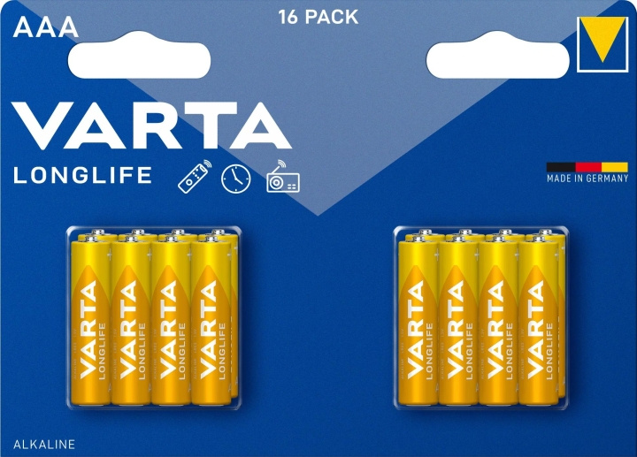 Varta Longlife AAA 16 Pack (Ch) i gruppen HJEMMEELEKTRONIK / Batterier og opladere / Batterier / AAA hos TP E-commerce Nordic AB (C75562)