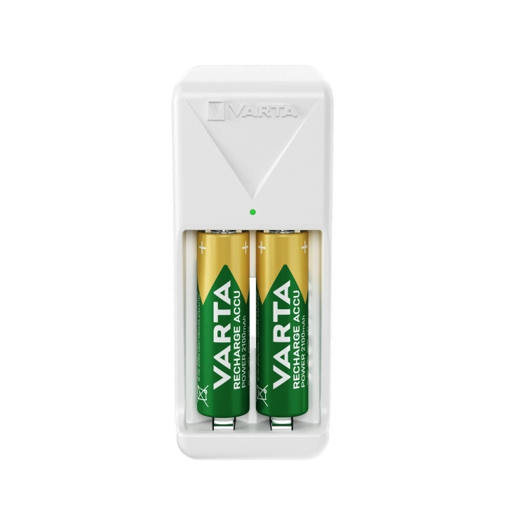 Varta Mini Charger, includes 2x AA 2100 mAh i gruppen HJEMMEELEKTRONIK / Batterier og opladere / Batterioplader hos TP E-commerce Nordic AB (C75572)