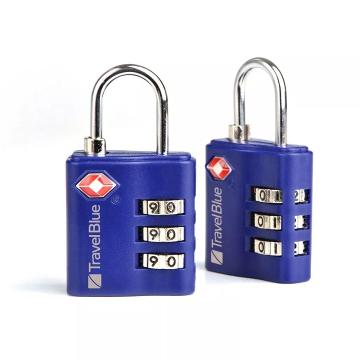 travelblue 2 x TSA 3 dial combi lock, Mixed Black,Blue or Red i gruppen SPORT, FRITID & HOBBY / Rejsetilbehør / Andet hos TP E-commerce Nordic AB (C75637)