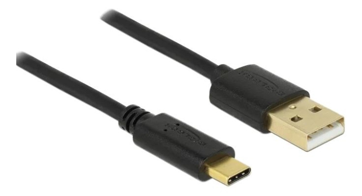 DeLOCK USB 2.0 cable Type-A to Type-C 2 m i gruppen COMPUTERTILBEHØR / Kabler og adaptere / USB / USB-C hos TP E-commerce Nordic AB (C75649)