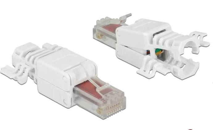 DeLOCK RJ45 plug Cat.6 UTP toolfree 2 pieces i gruppen COMPUTERTILBEHØR / Kabler og adaptere / Netværkskabler / Adaptere og samlemuffer hos TP E-commerce Nordic AB (C75654)