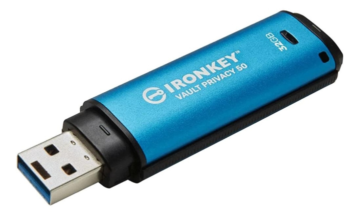 Kingston 32GB USB-C IronKey Vault Privacy 50C AES-256 Encrypted i gruppen HJEMMEELEKTRONIK / Lagringsmedier / USB-flash drev / Type C hos TP E-commerce Nordic AB (C75664)