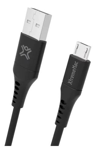 XtremeMac Flexicable micro-usb, 1,5m, black i gruppen SMARTPHONES & TABLETS / Opladere og kabler / Kabler / Kabler microUSB hos TP E-commerce Nordic AB (C75673)