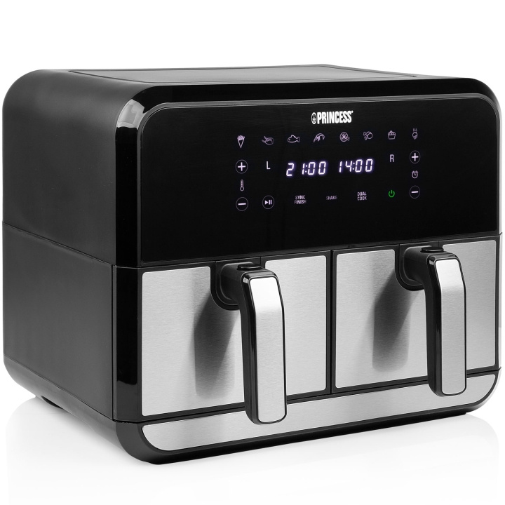 Princess Airfryer Dubbel 2X4l 2400W 1802074 Digital i gruppen HJEM, HUS & HAVE / Husholdningsapparater / Airfryers & Friture hos TP E-commerce Nordic AB (C75729)