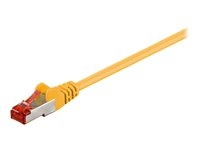 Goobay CAT 6 S/FTP CU 10m Yellow i gruppen COMPUTERTILBEHØR / Kabler og adaptere / Netværkskabler / Cat6 hos TP E-commerce Nordic AB (C75754)