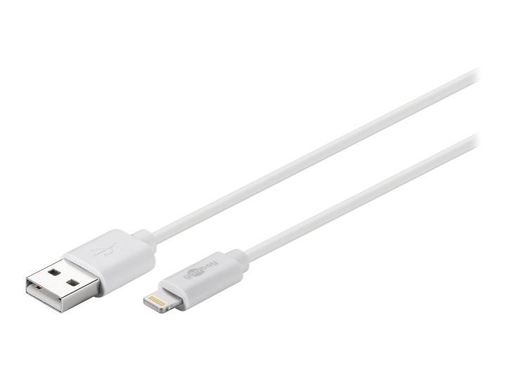 Goobay Lightning-kabel 50cm hvid MFi i gruppen SMARTPHONES & TABLETS / Opladere og kabler / Kabler / Kabler Lightning hos TP E-commerce Nordic AB (C75761)