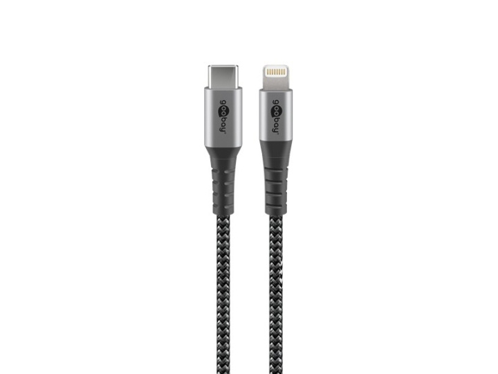 Goobay Lightning-kabel 50cm braided MFi i gruppen COMPUTERTILBEHØR / Kabler og adaptere / USB / USB-C hos TP E-commerce Nordic AB (C75767)