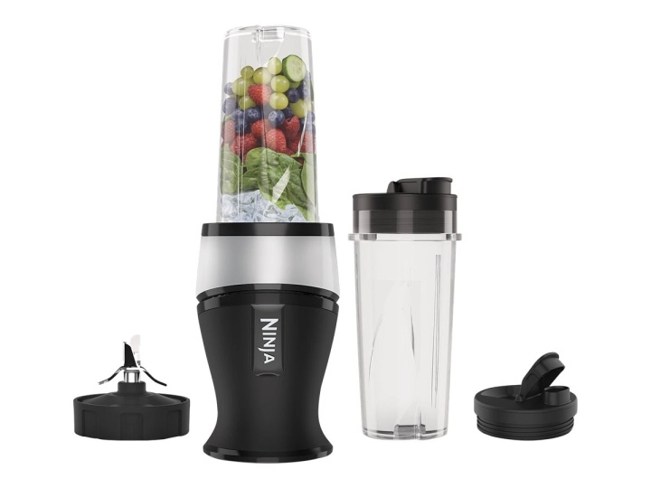 Ninja Nutri Ninja Slim QB3001EUS Blender Sort/ sølv i gruppen HJEM, HUS & HAVE / Husholdningsapparater / Foodprocessor og køkkenassistenter / Mixer & Blender hos TP E-commerce Nordic AB (C75773)