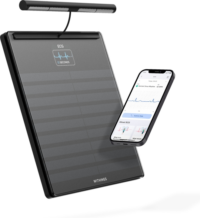 Withings Body Scan smartvægt, sort i gruppen SKØNHED & HELSE / Helse / Badevægte hos TP E-commerce Nordic AB (C76127)