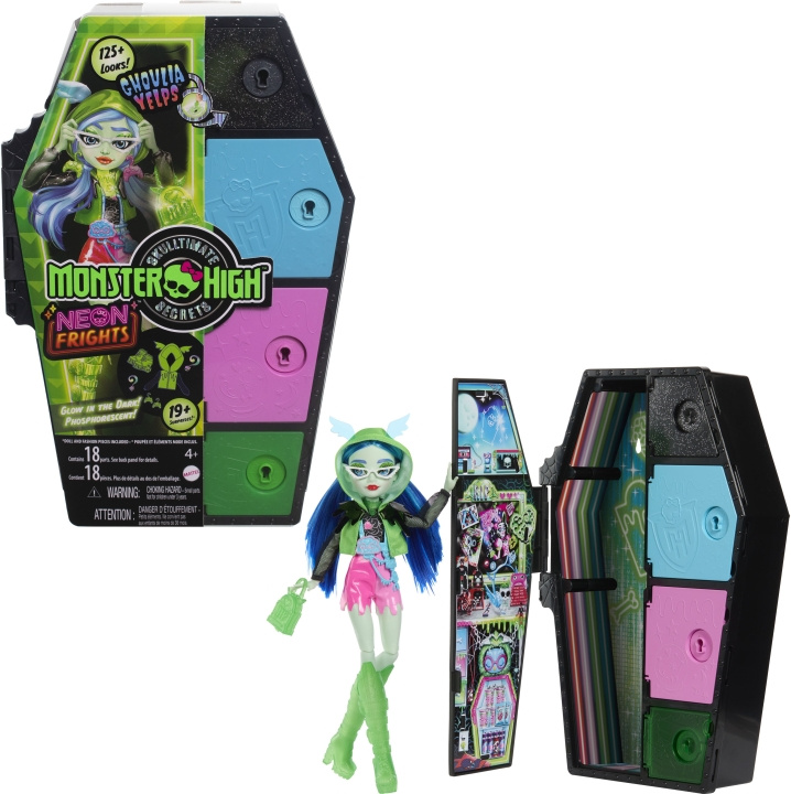 Monster High Skulltimate Secrets: Neon Frights Ghoulia - modedukke i gruppen LEGETØJ, BØRN & BABY / Legetøj / Docks og tilbehør hos TP E-commerce Nordic AB (C76163)