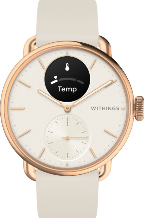 Withings Scanwatch 2 smartwatch, 38 mm, rosaguld i gruppen SPORT, FRITID & HOBBY / Smartwatch & Aktivitetsmåler / Smartwatches hos TP E-commerce Nordic AB (C76181)