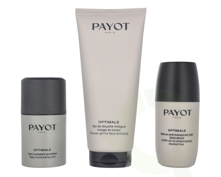 Payot Rituel Optimale Set 325 ml Shower Gel 200ml/Daily Moisturizing Care 50ml/Deo Roll-On 75ml/1x Beuaty Bag i gruppen SKØNHED & HELSE / Gaveæske / Gaveæske til ham hos TP E-commerce Nordic AB (C76299)