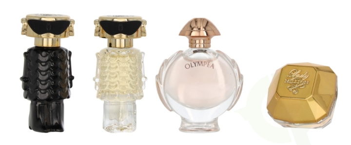 Paco Rabanne Feminine Set 19 ml Lady Million 5ml/Olympea 6ml/Fame Parfum 4ml/Fame Edp 4ml i gruppen SKØNHED & HELSE / Gaveæske / Gaveæske til hende hos TP E-commerce Nordic AB (C76306)