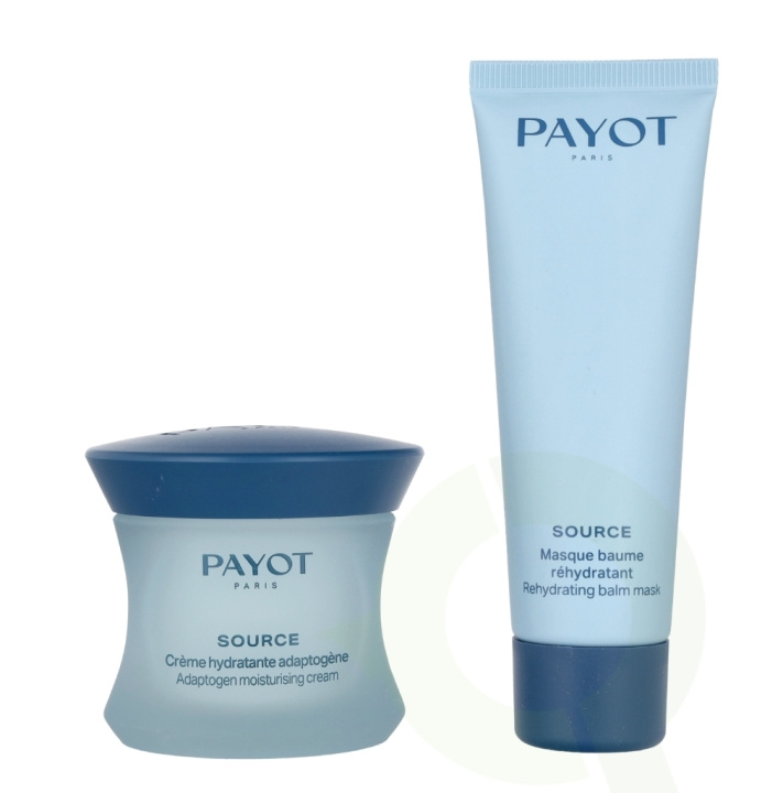 Payot Source Moisturising Ritual Set 100 ml Adaptogen Moisturing Cream 50ml/Baume Rehydratant 50ml i gruppen SKØNHED & HELSE / Gaveæske / Gaveæske til ham hos TP E-commerce Nordic AB (C76307)