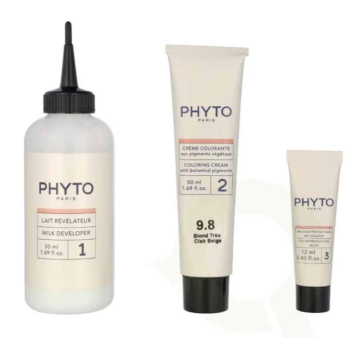 Phyto Phytocolor Permanent Color 112 ml #9.8 Very Fair Beige Blond i gruppen SKØNHED & HELSE / Hår og styling / Hårpleje / Hårfarve / Hårfarve & Farve bombe hos TP E-commerce Nordic AB (C76367)