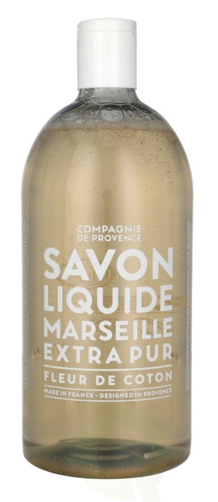 Compagnie De Provence Marseille Liquid Soap 1000 ml Cotton Flower i gruppen SKØNHED & HELSE / Hudpleje / Kropspleje / Bad & brusecreme hos TP E-commerce Nordic AB (C76371)