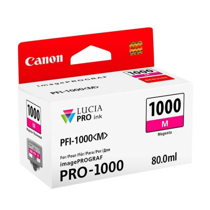 Canon Ink 0548C001 PFI-1000 Magenta i gruppen COMPUTERTILBEHØR / Printere og tilbehør / Blæk og toner / Blækpatroner / Canon hos TP E-commerce Nordic AB (C76477)