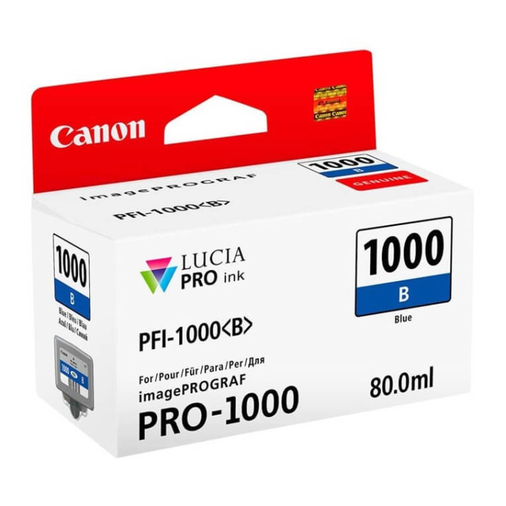 Canon Ink 0555C001 PFI-1000 Blue i gruppen COMPUTERTILBEHØR / Printere og tilbehør / Blæk og toner / Blækpatroner / Canon hos TP E-commerce Nordic AB (C76484)