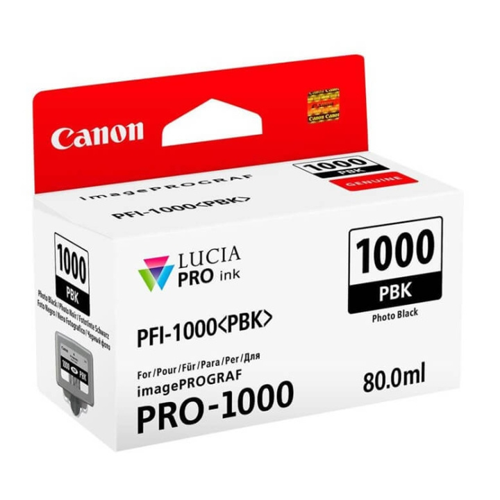 Canon Ink 0546C001 PFI-1000 Photo Black i gruppen COMPUTERTILBEHØR / Printere og tilbehør / Blæk og toner / Blækpatroner / Canon hos TP E-commerce Nordic AB (C76490)