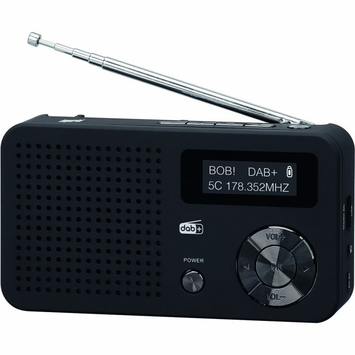 imperial DABMAN 13 Bærbar DAB+ / FM-radio sort i gruppen HJEMMEELEKTRONIK / Lyd & billede / Hjemmebiograf, HiFi & Bærbar / Radio og vækkeure / Radio hos TP E-commerce Nordic AB (C76559)