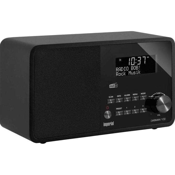 imperial DABMAN 100 DAB+ / FM Radio Sort i gruppen HJEMMEELEKTRONIK / Lyd & billede / Hjemmebiograf, HiFi & Bærbar / Radio og vækkeure / Radio hos TP E-commerce Nordic AB (C76563)