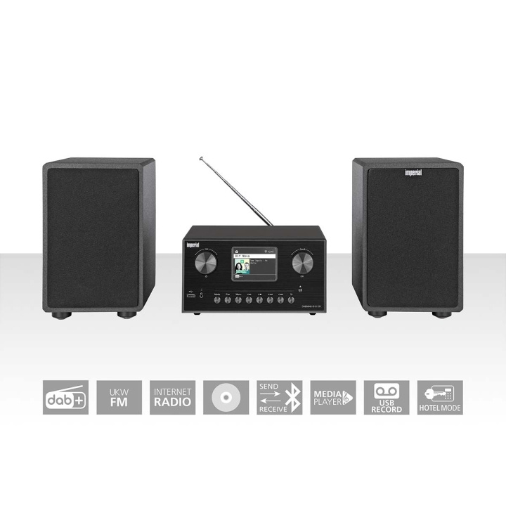 imperial DABMAN i310 CD Hybrid micro Hi-fi System DAB+ / FM / Internet / Bluetooth Sort i gruppen HJEMMEELEKTRONIK / Lyd & billede / Hjemmebiograf, HiFi & Bærbar / Radio og vækkeure / Radio hos TP E-commerce Nordic AB (C76577)