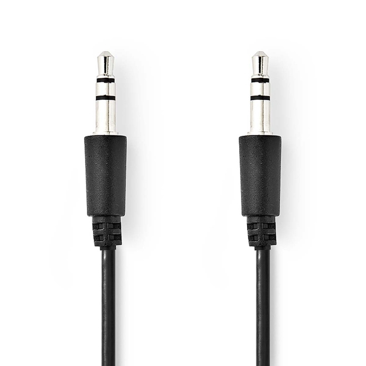 Nedis Stereo Audio kabel | 3.5 mm Hanstik | 3.5 mm Hanstik | Nikkelplateret | 1.00 m | Runde | Sort | Label i gruppen HJEMMEELEKTRONIK / Kabler og adaptere / Audio Analog / 3.5 mm hos TP E-commerce Nordic AB (C76590)