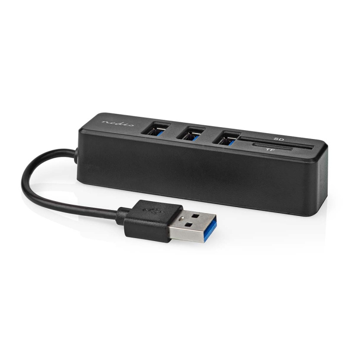 Nedis USB-hub | 1x USB-A | 3x USB A Hun | 5-Port port(s) | USB 2.0 | USB Drevet | SD & MicroSD i gruppen COMPUTERTILBEHØR / Computer Tilbehør / USB-hubs hos TP E-commerce Nordic AB (C76598)