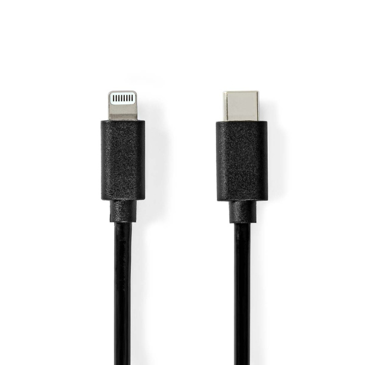 Nedis Lightning Kabel | USB 2.0 | Apple Lightning 8-pin | USB-C™ Han | 480 Mbps | Nikkelplateret | 1.00 m | Runde | PVC | Sort | Label i gruppen SMARTPHONES & TABLETS / Opladere og kabler / Kabler / Kabler Lightning hos TP E-commerce Nordic AB (C76613)