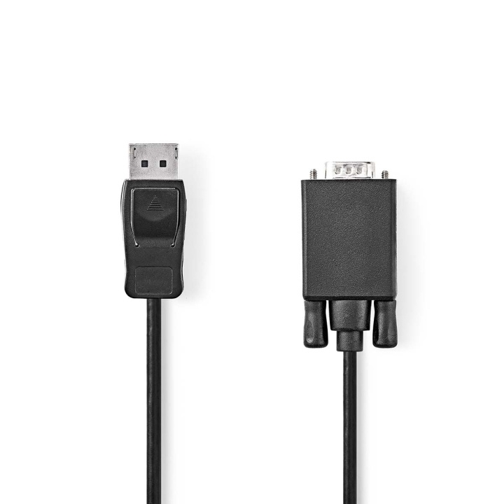 Nedis VGA-kabel | DisplayPort Han | VGA Han | Nikkelplateret | Maksimal opløsning: 1080p | 1.00 m | Runde | PVC | Sort | Konvolut i gruppen COMPUTERTILBEHØR / Kabler og adaptere / VGA / Adaptere hos TP E-commerce Nordic AB (C76745)