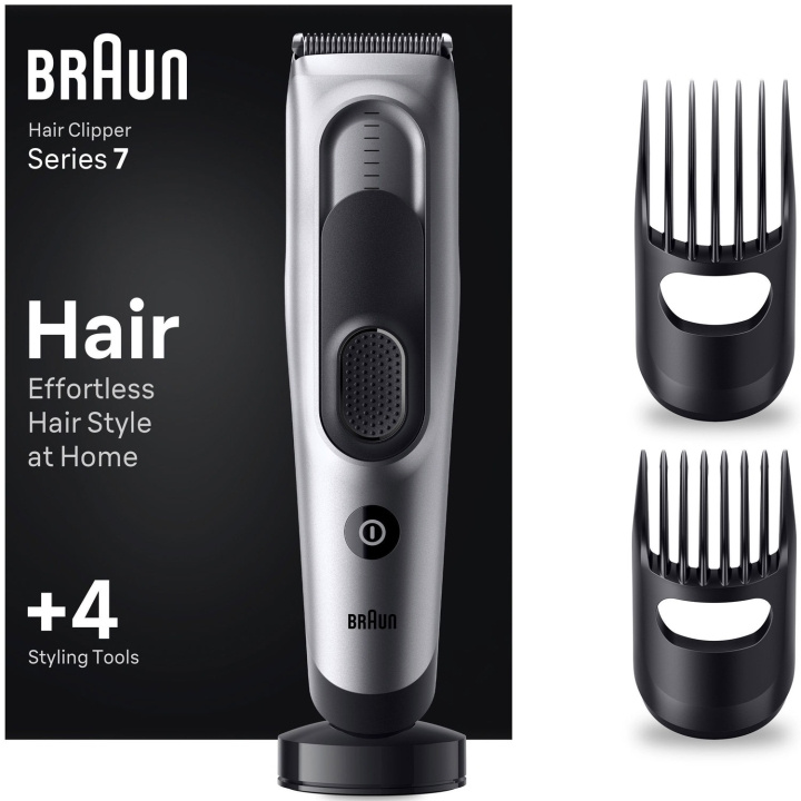 Braun Hårklippare med laddningsställ HC7390 i gruppen SKØNHED & HELSE / Hår og styling / Barbering og trimning / Hårtrimmere hos TP E-commerce Nordic AB (C76771)