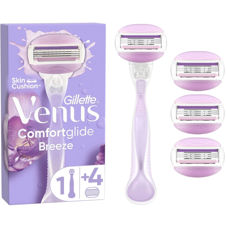 Gillette Rakhyvel Venus Comfortglide Breeze 4st rakblad i gruppen SKØNHED & HELSE / Hår og styling / Barbering og trimning / Barberskraber og tilbehør hos TP E-commerce Nordic AB (C76788)