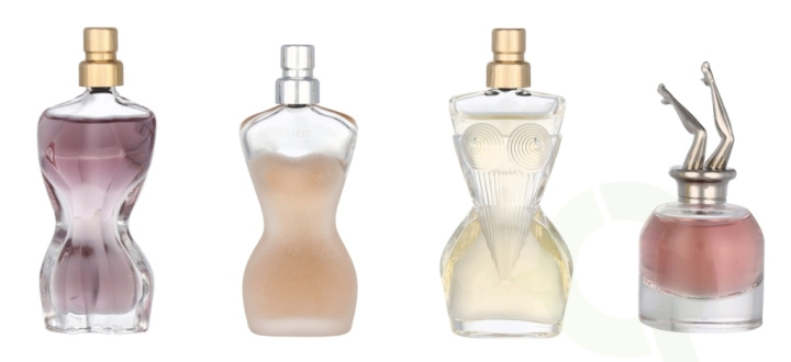 Jean Paul Gaultier Feminine Miniatures Set 24 ml 4x6ml - La Belle/Scandal/Classique/Divine Edp Spray i gruppen SKØNHED & HELSE / Duft & Parfume / Parfume / Parfume til hende hos TP E-commerce Nordic AB (C76842)