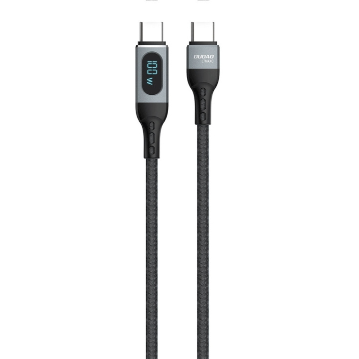 Dudao L7MaxC USB-C to USB-C Cable 100W 1m Black i gruppen COMPUTERTILBEHØR / Kabler og adaptere / USB / USB-C hos TP E-commerce Nordic AB (C77124)