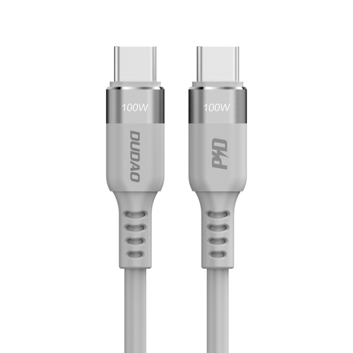 Dudao L5CMAX USB-C to USB-C cable 100W 1m gray i gruppen COMPUTERTILBEHØR / Kabler og adaptere / USB / USB-C hos TP E-commerce Nordic AB (C77128)