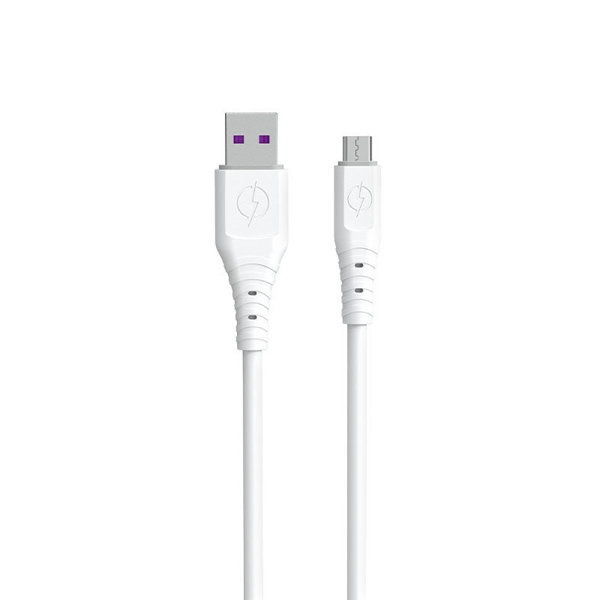 Dudao TGL3M USB-A to USB Micro Cable 1m white i gruppen COMPUTERTILBEHØR / Kabler og adaptere / USB / Micro-USB / Kabler hos TP E-commerce Nordic AB (C77133)