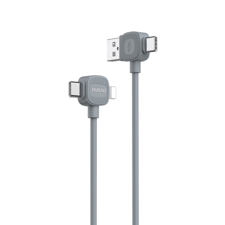 Dudao L20S 4-i-1 USB-C/USB-A/Lightning Fast Charging-kabel 1m i gruppen COMPUTERTILBEHØR / Kabler og adaptere / USB / USB-C hos TP E-commerce Nordic AB (C77139)