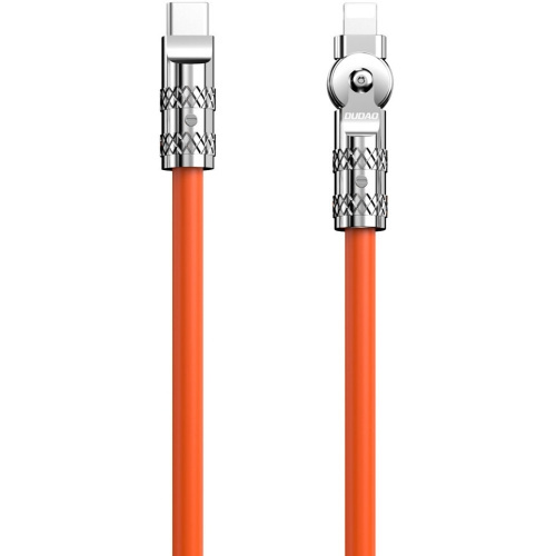 Dudao L24CL USB-C to angled Lightning cable 30W 1m 180° rotation orange i gruppen COMPUTERTILBEHØR / Kabler og adaptere / USB / USB-C hos TP E-commerce Nordic AB (C77143)