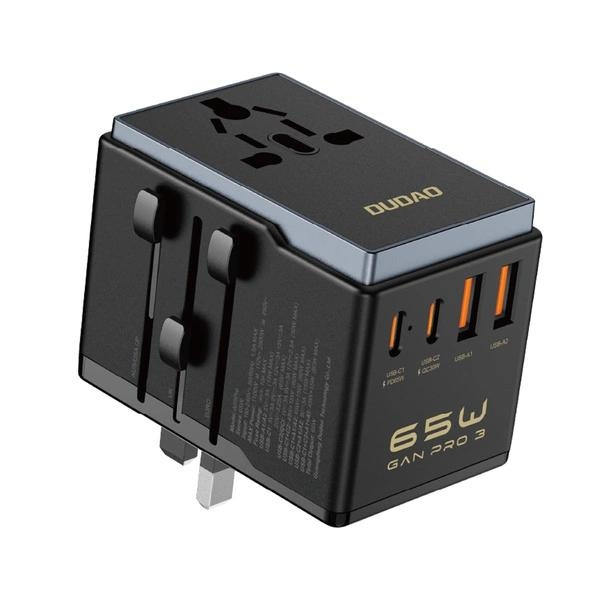 Dudao A65Pro Universal Travel Adapter BlackDudao A65Pro Universal Travel Adapter Black i gruppen HJEM, HUS & HAVE / Elektricitet & Belysning / Rejseadaptere hos TP E-commerce Nordic AB (C77169)