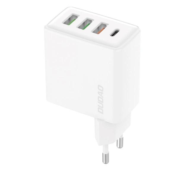 Dudao A5HEU Adapter 20Watt 1xUSB-C + 3xUSB-A i gruppen SMARTPHONES & TABLETS / Opladere og kabler / Vægoplader / Vægoplader USB hos TP E-commerce Nordic AB (C77180)