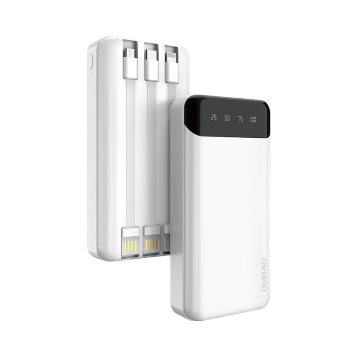 Dudao Powerbank Dudao K6 Pro+ 20000 mAh White-Black i gruppen SMARTPHONES & TABLETS / Opladere og kabler / Powerbanks hos TP E-commerce Nordic AB (C77182)