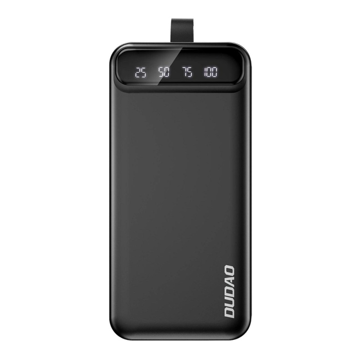 Dudao External Battery Power Bank Dudao K8s+ 2xUSB-A/Typ-C 30000mAh black i gruppen SMARTPHONES & TABLETS / Opladere og kabler / Powerbanks hos TP E-commerce Nordic AB (C77183)