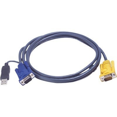 ATEN KVM-kabel, SPHD15 han > HD15 han & USB A-type han, 5 m i gruppen COMPUTERTILBEHØR / Kabler og adaptere / Øvrige computer kabler hos TP E-commerce Nordic AB (C77362)