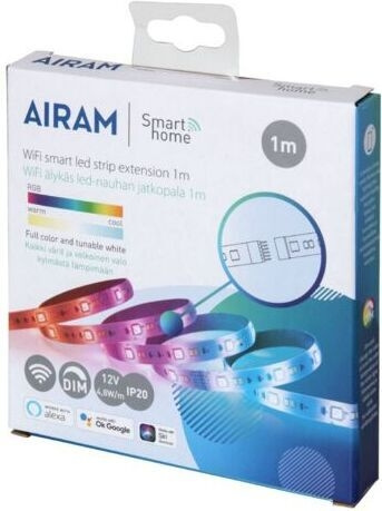 Airam SmartHome Strip LED strip extender, 1m, 12 V, RGBW, Wifi i gruppen HJEM, HUS & HAVE / Smart hjem / Smart belysning hos TP E-commerce Nordic AB (C77380)