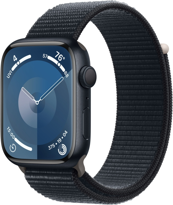 Apple Watch Series 9 (GPS) 41 mm midnatsblå aluminiumskasse og midnatsblå Sport Loop-rem (MR8Y3) i gruppen SMARTPHONES & TABLETS / Træning, hjem og fritid / Apple Watch & Tilbehør / Apple Watch hos TP E-commerce Nordic AB (C77580)