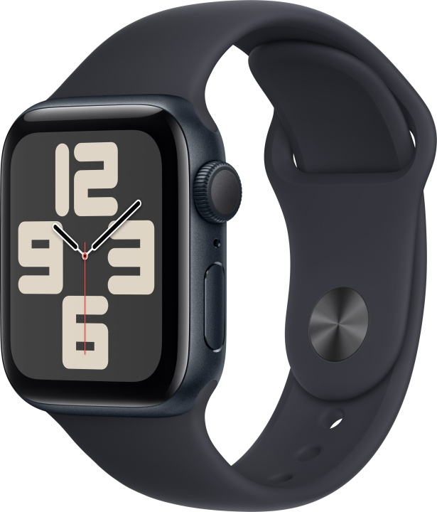 Apple Watch SE (GPS) 40 mm midnatsblå aluminiumskasse og midnatsblå sportsrem, M/L (MR9Y3) i gruppen SMARTPHONES & TABLETS / Træning, hjem og fritid / Apple Watch & Tilbehør / Apple Watch hos TP E-commerce Nordic AB (C77609)