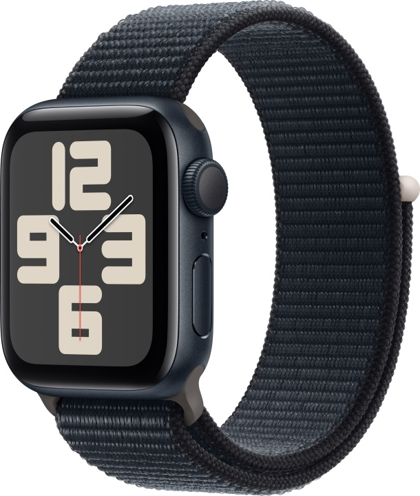 Apple Watch SE (GPS) 40 mm midnatsblå aluminiumskasse og midnatsblå Sport Loop-rem (MRE03) i gruppen SMARTPHONES & TABLETS / Træning, hjem og fritid / Apple Watch & Tilbehør / Apple Watch hos TP E-commerce Nordic AB (C77610)