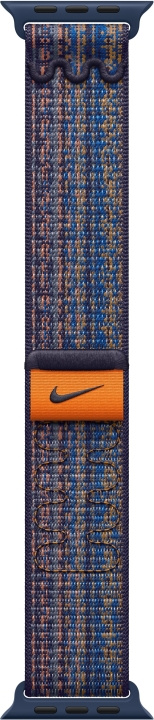 Apple Ur 45 mm Game Royal/orange Nike Sport Loop-rem (MTL53) i gruppen SMARTPHONES & TABLETS / Træning, hjem og fritid / Apple Watch & Tilbehør / Tilbehør hos TP E-commerce Nordic AB (C77767)